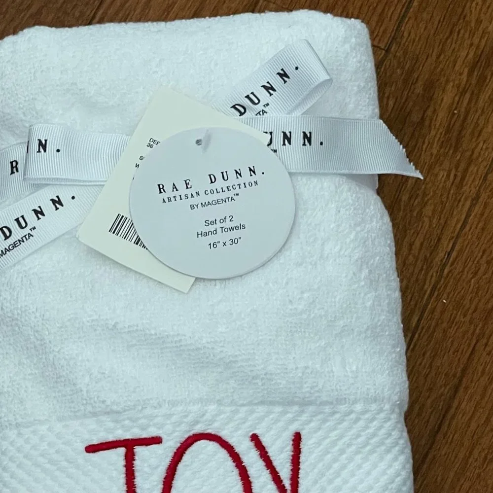 New Rae Dunn by Magenta Joy Hand Towel Set P5